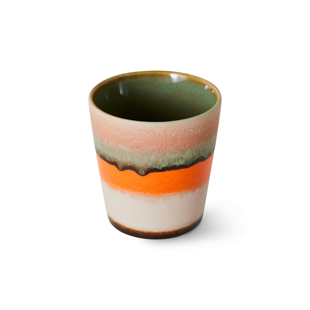 HKliving Tasse HKliving "70s Ceramics Burst" | 180ml Steingut-Tasse im Retro-Design