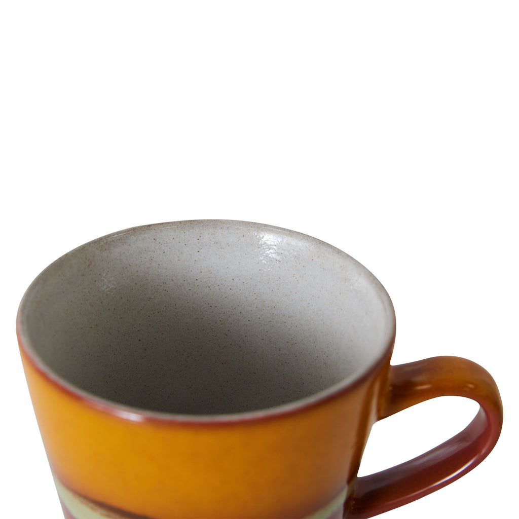 HKliving Americano Tasse HKliving "70s Ceramics Clay" | 260 ml Steingut-Tasse im Retro-Design