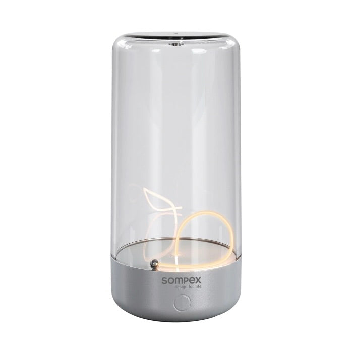 Sompex Tischleuchte “PULSE” | Dimmbar & edel in Silber | Sompex