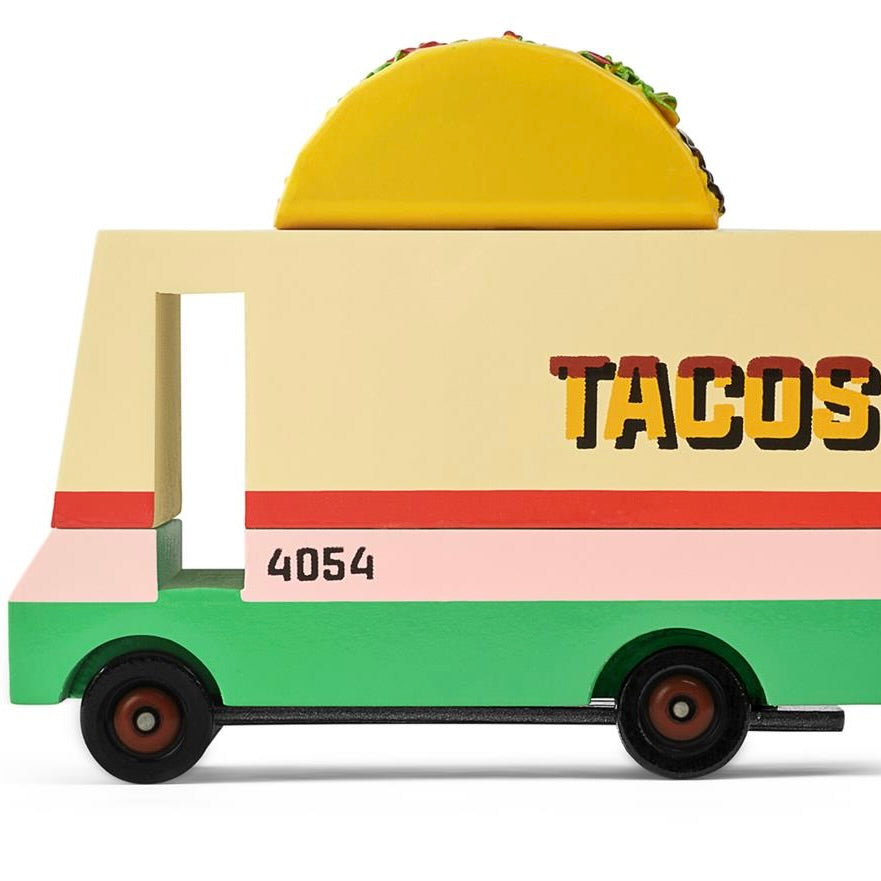 Candylab Toys Candycar Candylab “Taco Van” | Retro-Holzauto im Streetfood-Stil