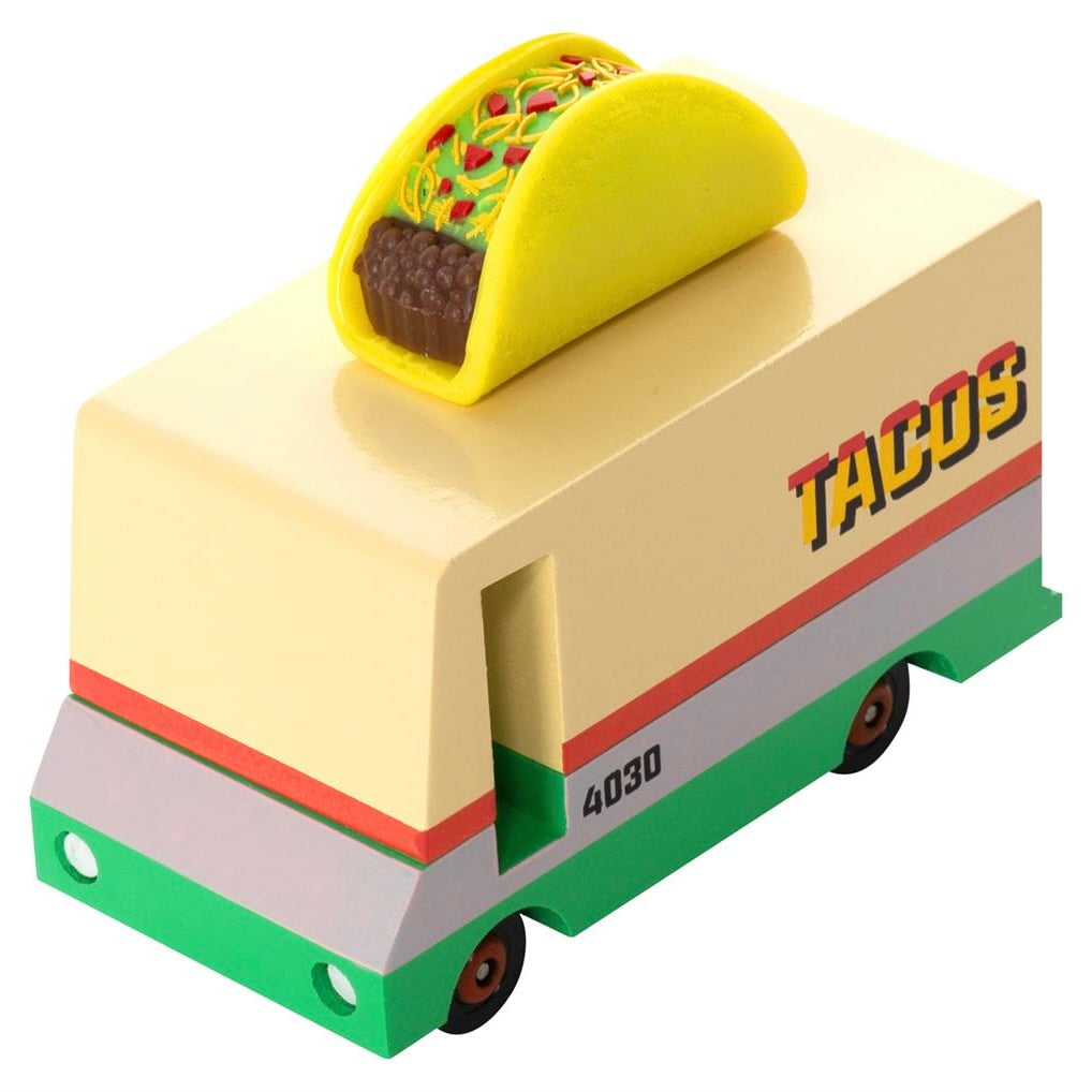 Candylab Toys Candycar Candylab “Taco Van” | Retro-Holzauto im Streetfood-Stil