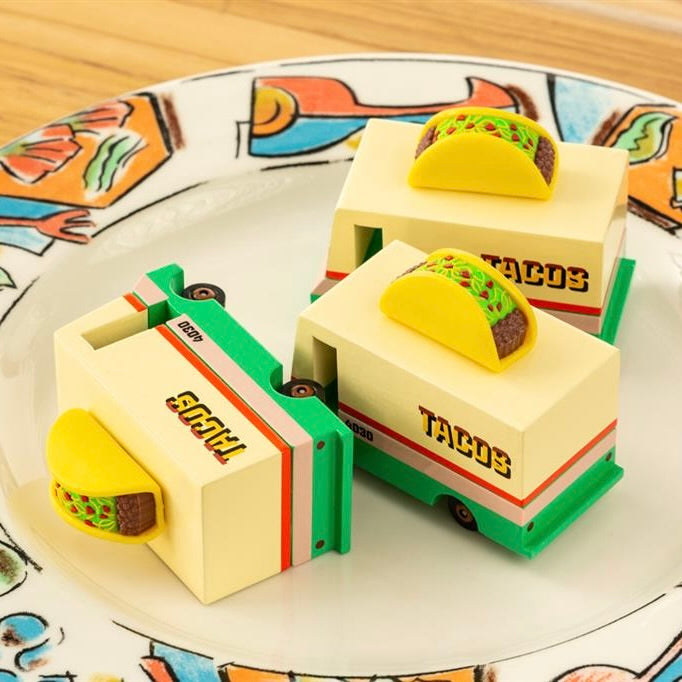 Candylab Toys Candycar Candylab “Taco Van” | Retro-Holzauto im Streetfood-Stil