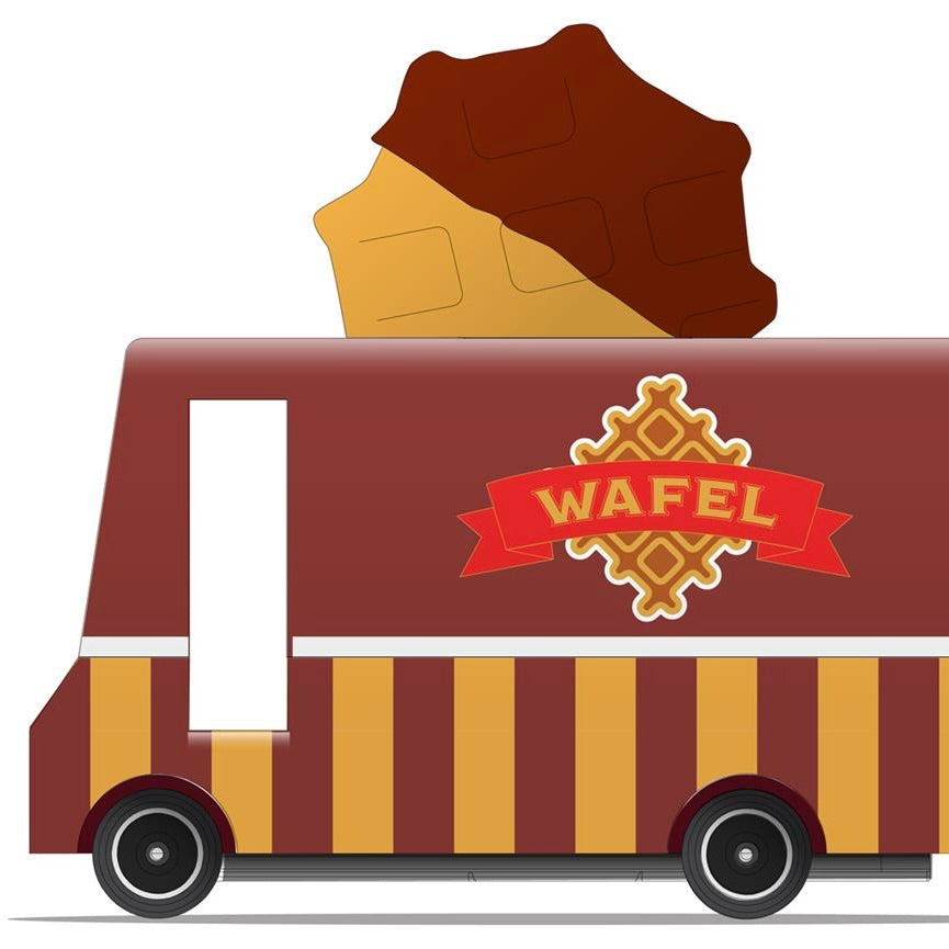 Candylab Toys Candycar Candylab “Waffle Van” | Holzauto im Waffel-Design