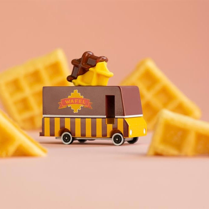 Candylab Toys Candycar Candylab “Waffle Van” | Holzauto im Waffel-Design