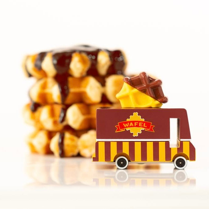 Candylab Toys Candycar Candylab “Waffle Van” | Holzauto im Waffel-Design