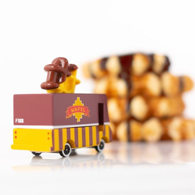 Candylab Toys Candycar Candylab “Waffle Van” | Holzauto im Waffel-Design