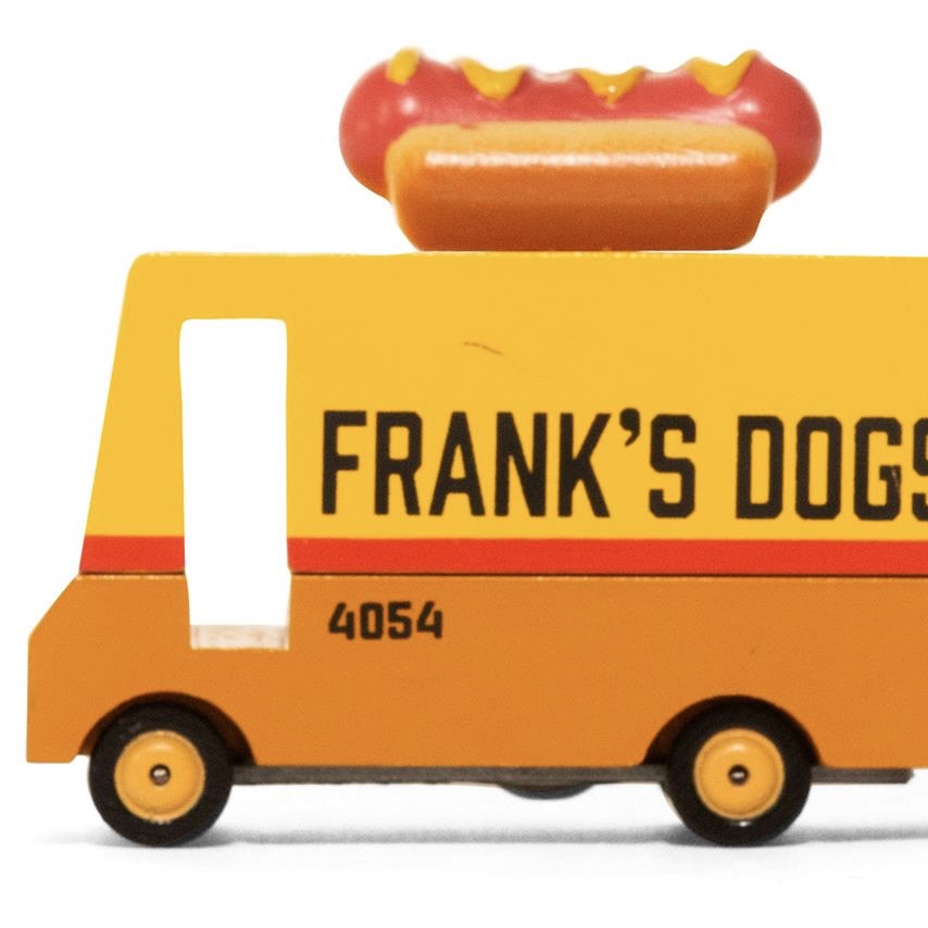 Candylab Toys Candycar Candylab “Hot Dog Van” | Kultiges Imbiss-Holzauto
