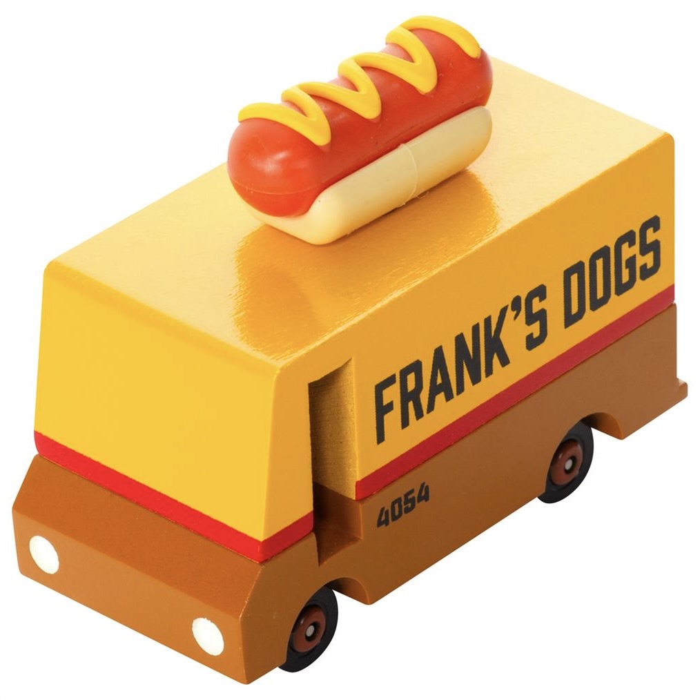 Candylab Toys Candycar Candylab “Hot Dog Van” | Kultiges Imbiss-Holzauto