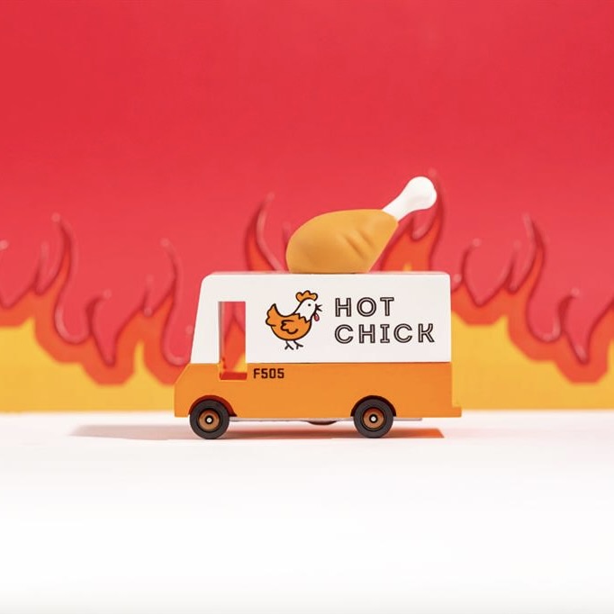 Candylab Toys Candycar Candylab “Hot Chick Van” | Retro-Holzauto