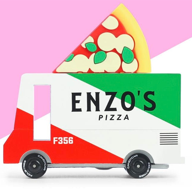 Candylab Toys Candycar Candylab “Pizza Van” | Holzbus für Pizza-Fans
