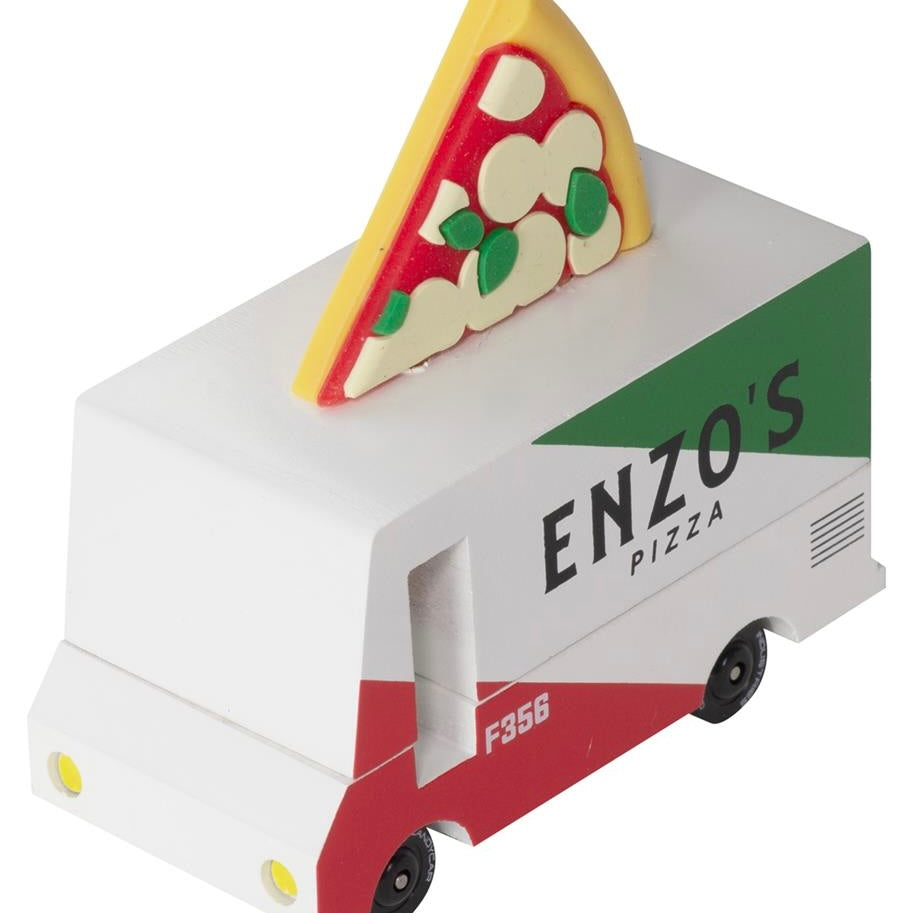 Candylab Toys Candycar Candylab “Pizza Van” | Holzbus für Pizza-Fans