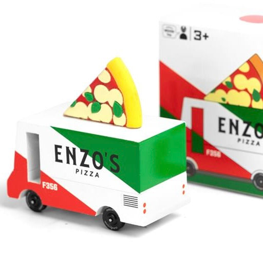Candylab Toys Candycar Candylab “Pizza Van” | Holzbus für Pizza-Fans