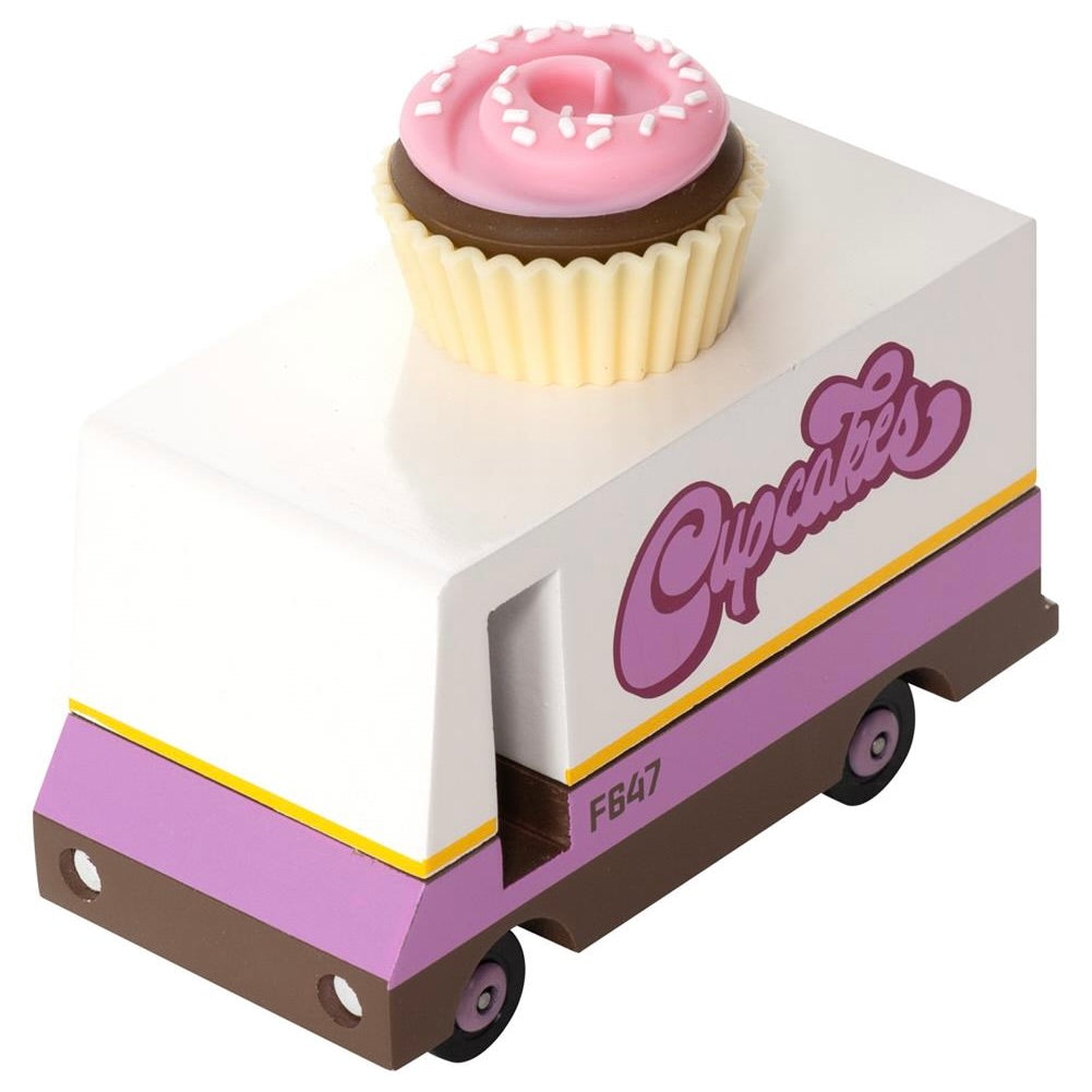 Candylab Toys Candycar Candylab “Cupcake Van” | Rosa Cupcake-Holzauto