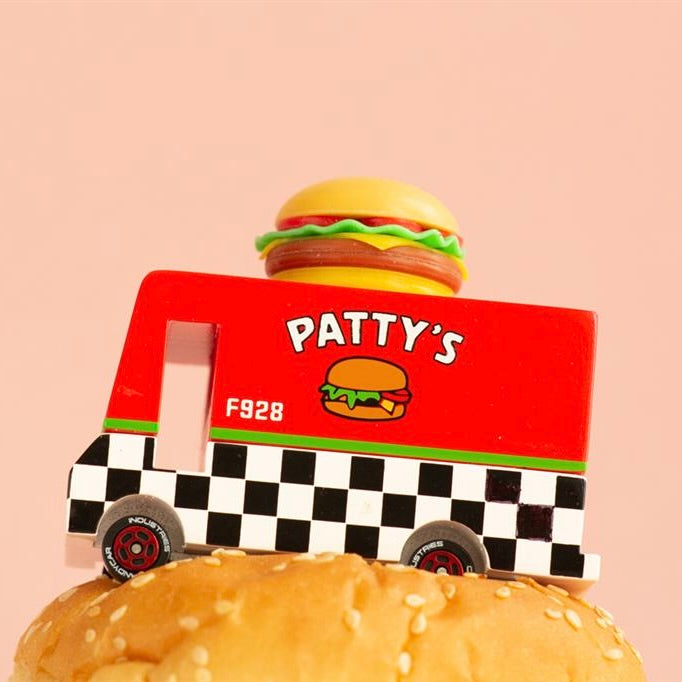 Candylab Toys Candycar Candylab “Patty’s Hamburger Van” | Burger-Truck aus Holz