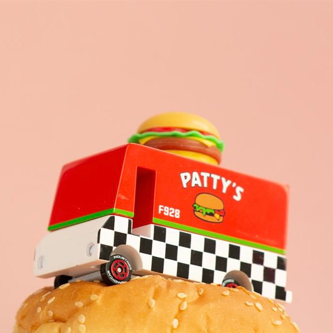 Candylab Toys Candycar Candylab “Patty’s Hamburger Van” | Burger-Truck aus Holz
