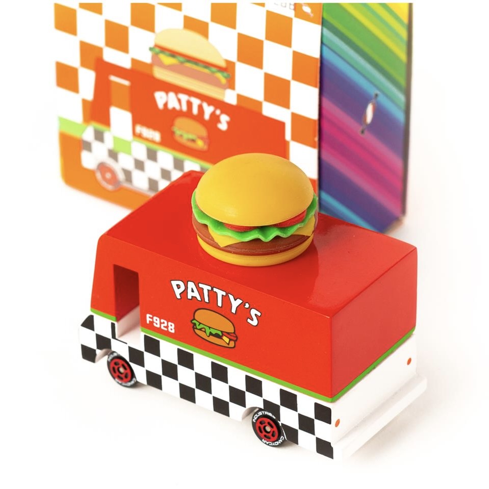 Candylab Toys Candycar Candylab “Patty’s Hamburger Van” | Burger-Truck aus Holz