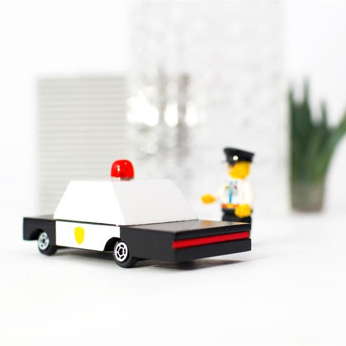 Candylab Toys Candycar Candylab “Police Car” | Klassisches Polizei-Holzauto