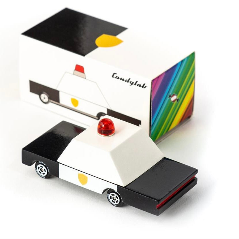 Candylab Toys Candycar Candylab “Police Car” | Klassisches Polizei-Holzauto
