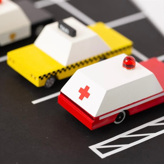 Candylab Toys Candycar Candylab “Yellow Taxi” | Gelbes Taxi aus Holz