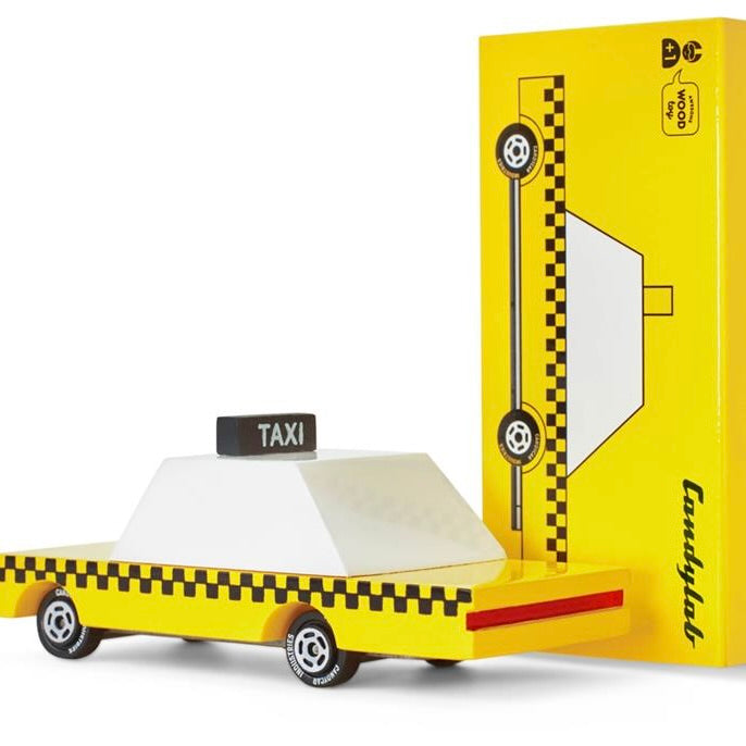 Candylab Toys Candycar Candylab “Yellow Taxi” | Gelbes Taxi aus Holz