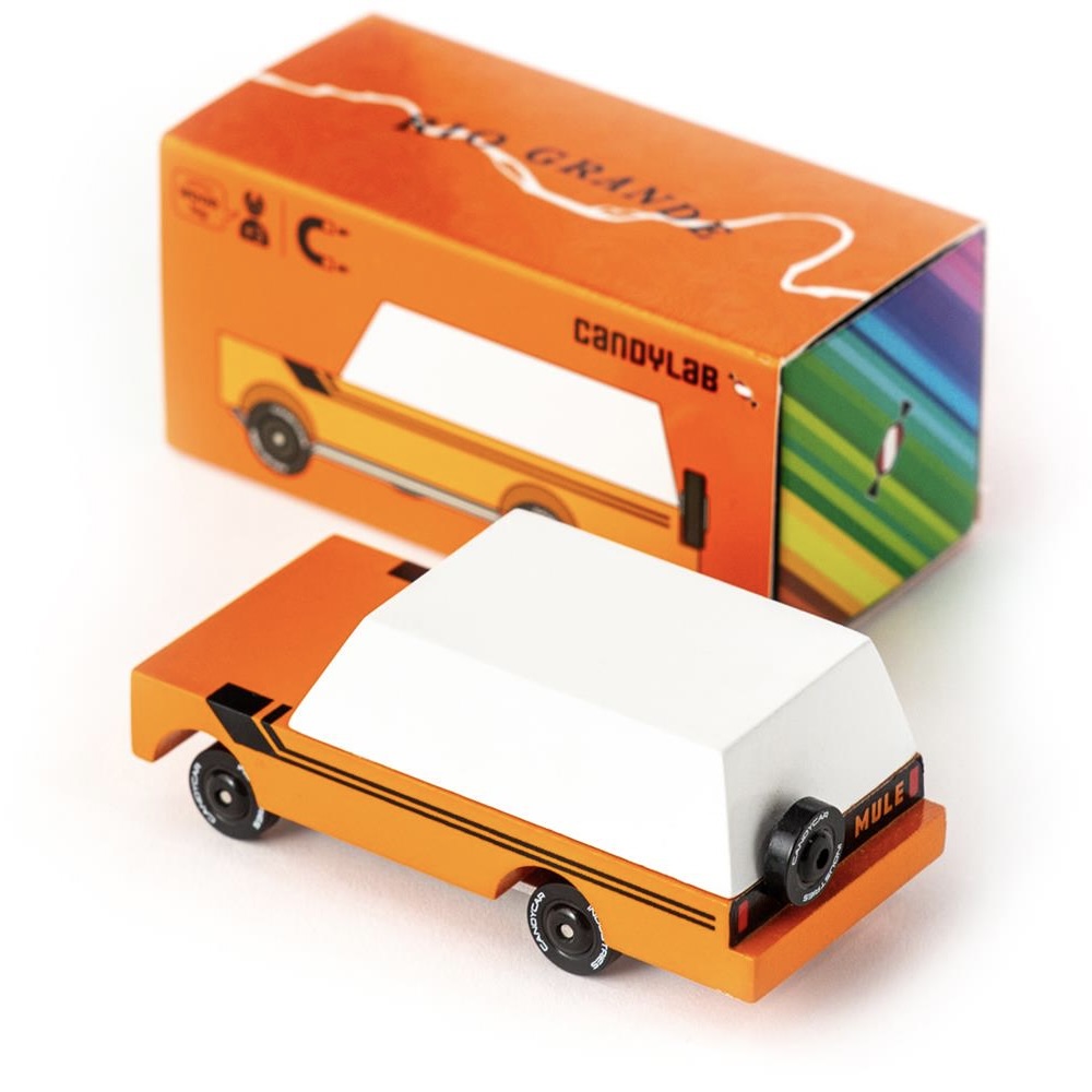 Candylab Toys Candycar Candylab “Rio Grande Mule Orange” | Pickup aus Holz in Orange