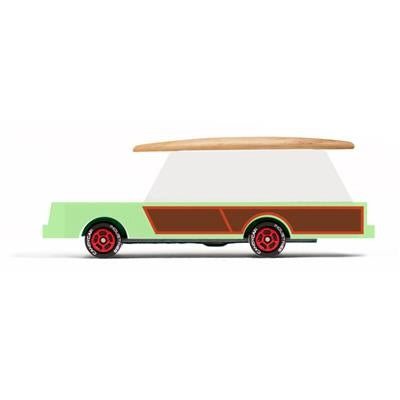 Candylab Toys Candycar Candylab “Surf Wagon” | Holzauto mit Surfbrett