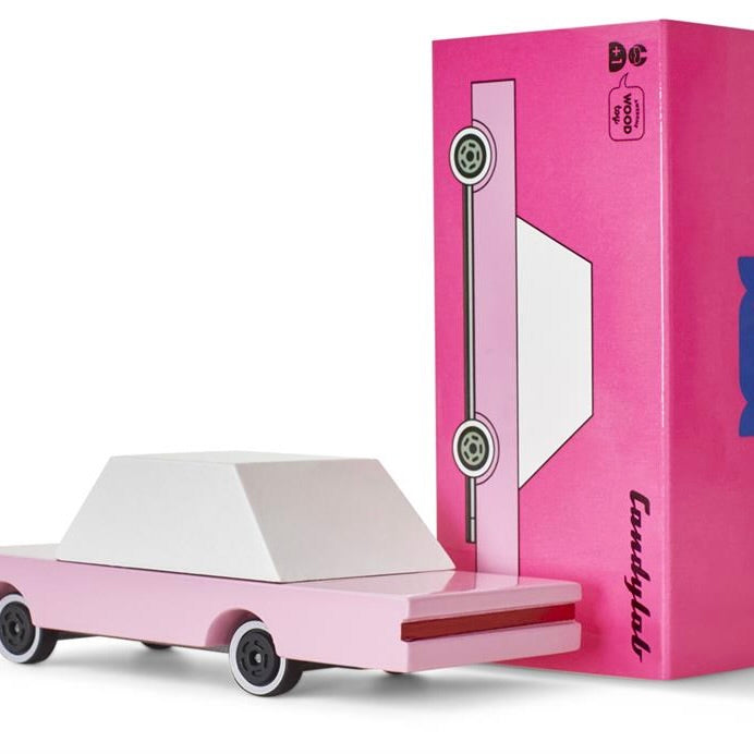 Candylab Toys Candycar Candylab “Pink Sedan” | Stilvolles Holzauto