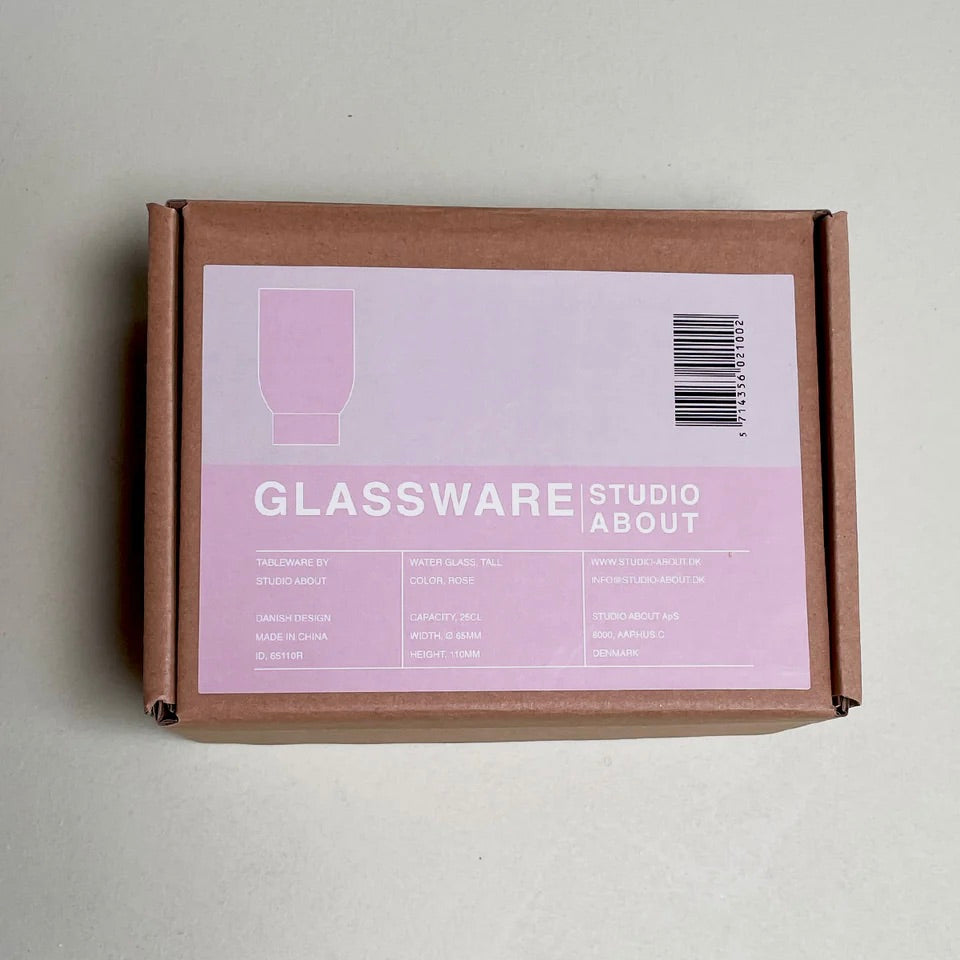 Studio About Trinkgläser „Tall Rose“ (2er Set) | Stylisch & stapelbar | Studio About