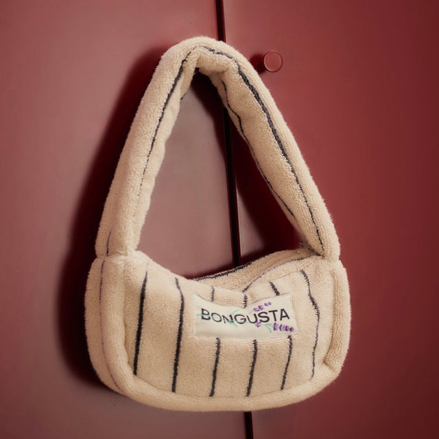 BONGUSTA Tasche „Naram Mini Bag Creme & Ink“ | Neutral mit Kontrast | Bongusta