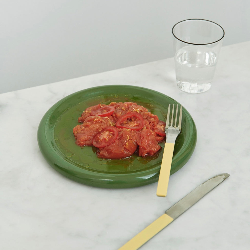 HAY Teller „Barro Plate Green 18 cm“ | 2er-Set für kleine Gänge | HAY