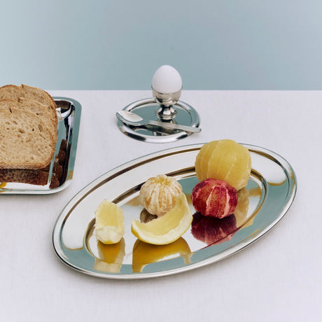HAY Schale „Essential Steel Oval Dish Large“ | Minimalistisch | HAY