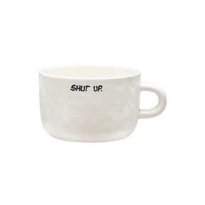anna & nina Cappuccino-Tasse „Shut Up“ | Handbemalt | anna & nina