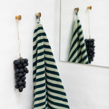 BONGUSTA Badetuch BONGUSTA “Naram Seafoam & Deep Teal” | 70x140 cm | Kuschelig & Hygienisch