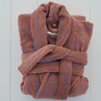 BONGUSTA Bademantel „Naram Camel & Ultramarine S/M“ | Zum Einkuscheln | Bongusta
