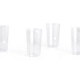 HAY Glas „Angle Glass Large 13 cm“ | 4er Set | Modern & klar | HAY