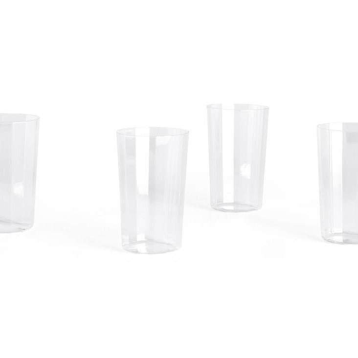 HAY Glas „Angle Glass Large 13 cm“ | 4er Set | Modern & klar | HAY