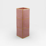 Table Machine Vase “Triple Tile” Pink & Yellow | Skulpturales Design | Table Machine