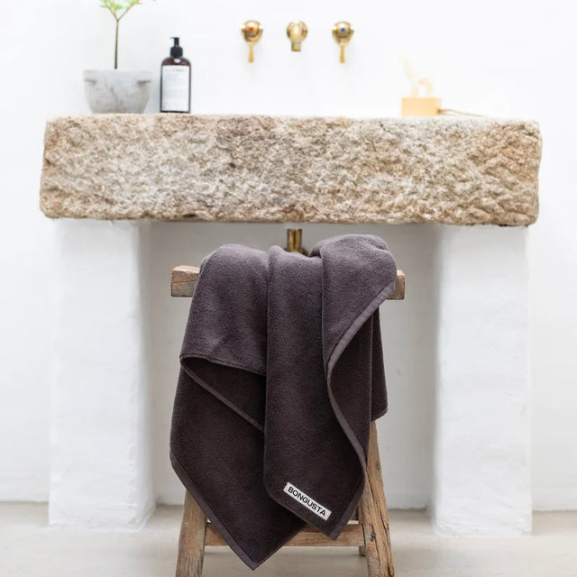 BONGUSTA Badetuch „Naram Coffee 70×140 cm“ | Warm & hochwertig | BONGUSTA