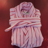 BONGUSTA Bademantel „Naram Baby Pink & Sky Patrol Red“ (L/XL) | BONGUSTA | Komfortabler Bademantel