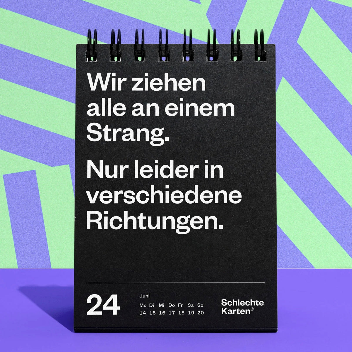 Tischkalender „Demotivierender Tischkalender 2027“ | 52 Wochen | Schlechte Karten