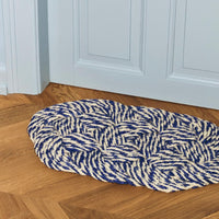 HAY Fußmatte „Coco Door Mat Swirl“ | Blue & Off-White | HAY