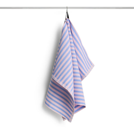 HAY Geschirrtuch „Canteen Sky Blue Light Pink Block Stripe“ | Baumwolle | HAY