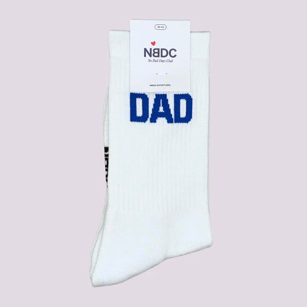 NO BAD DAYS CLUB Socken “Dad” Blau | Blau & bequem | NO BAD DAYS CLUB