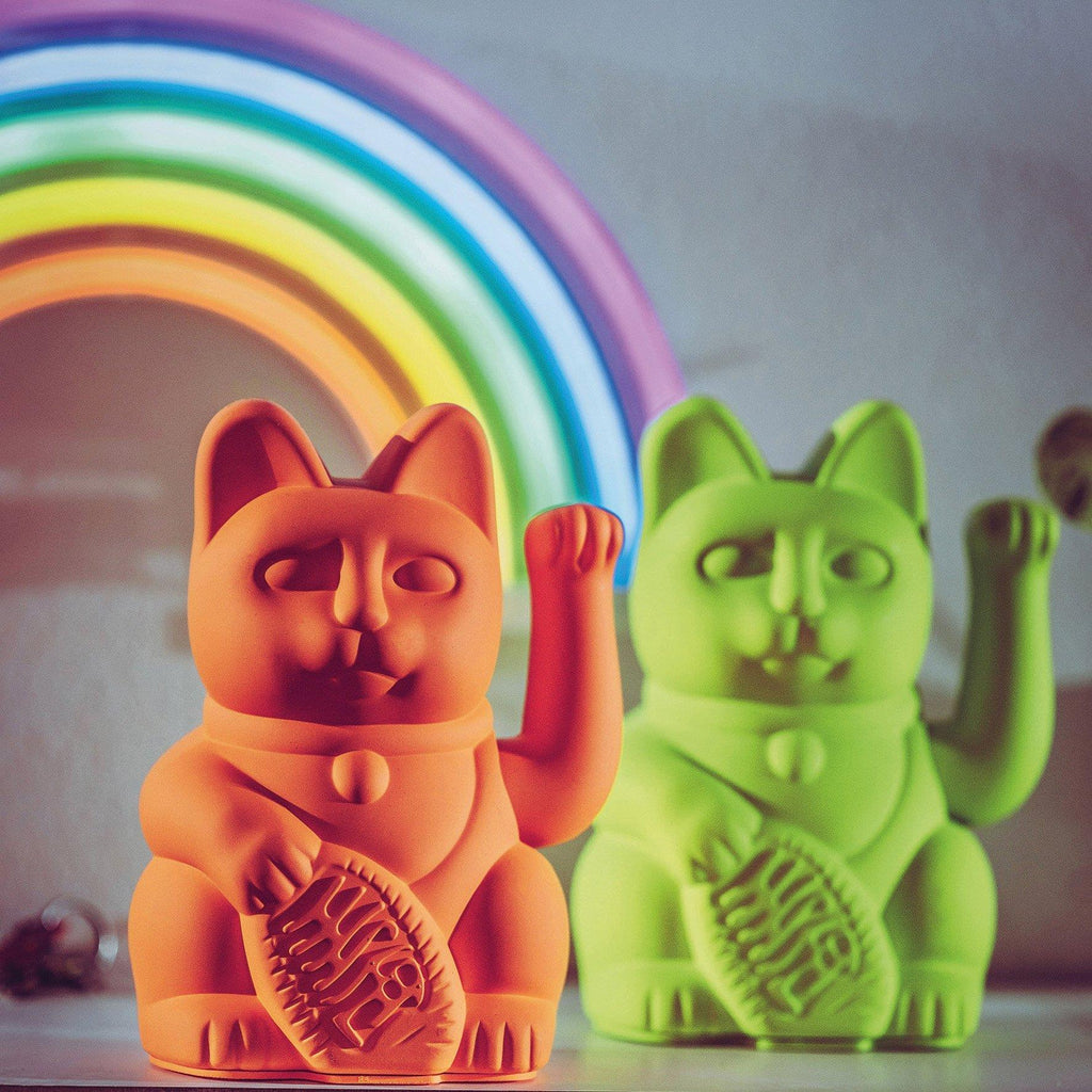 Donkey Products Winkekatze Donkey “Lucky Cat Neon Orange” | Winkekatze in Neonorange