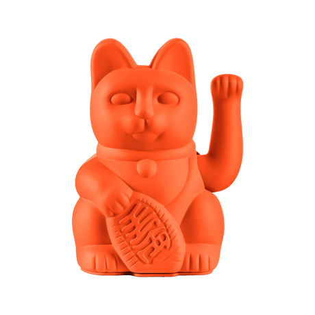 Donkey Products Winkekatze Donkey “Lucky Cat Neon Orange” | Winkekatze in Neonorange