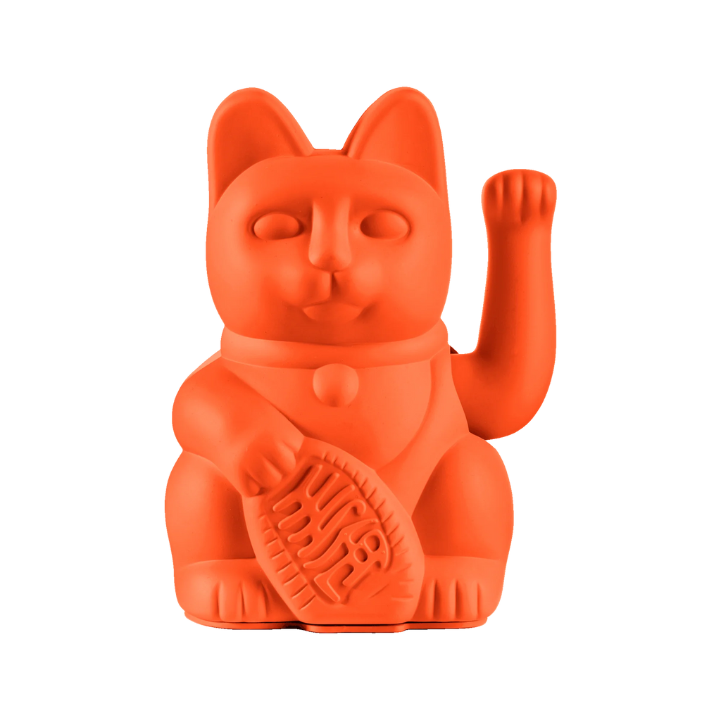 Donkey Products Winkekatze Donkey “Lucky Cat Neon Orange” | Winkekatze in Neonorange