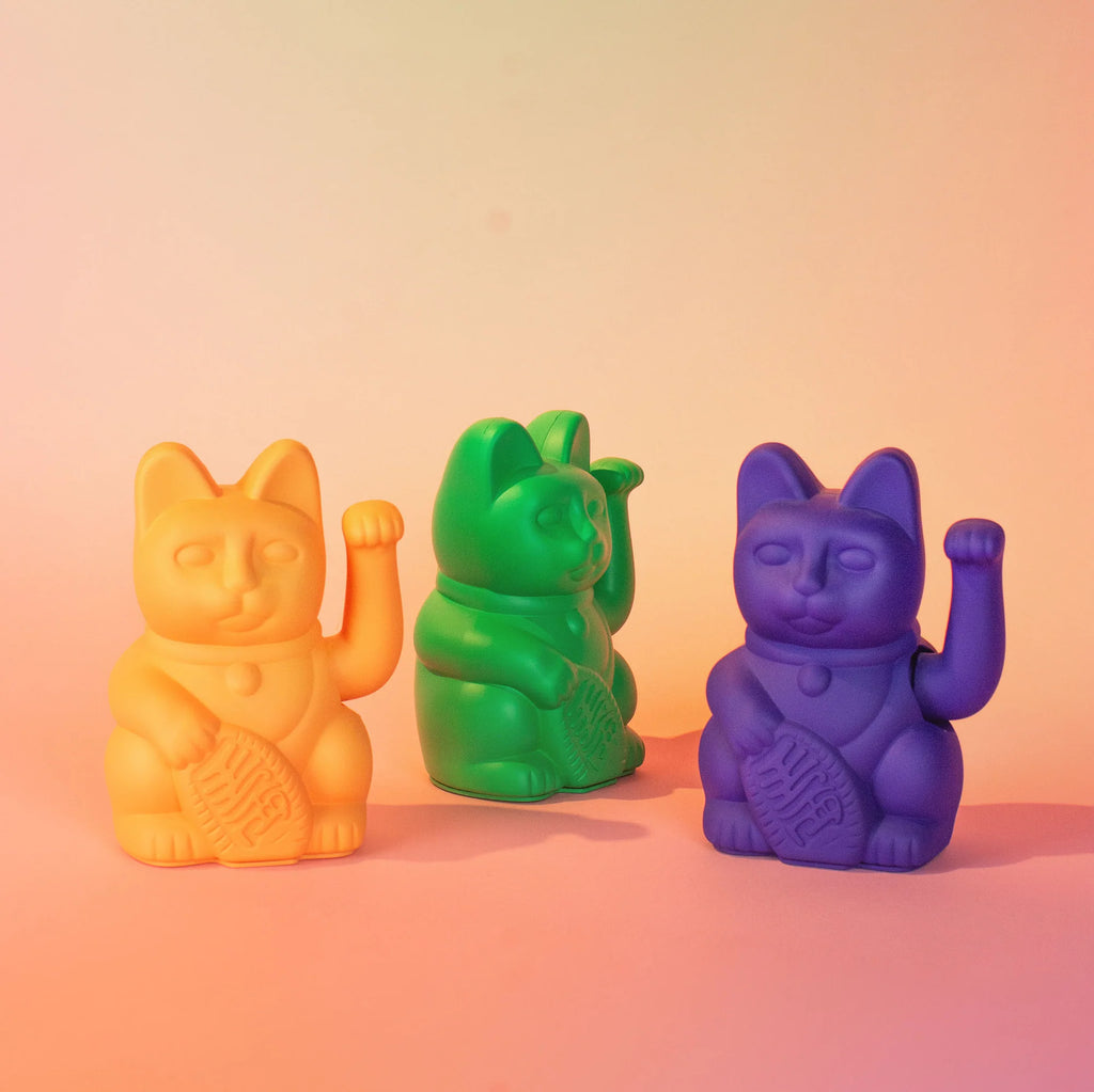 Donkey Products Winkekatze Donkey “Lucky Cat Vivid Green” | Glückskatze in Grün