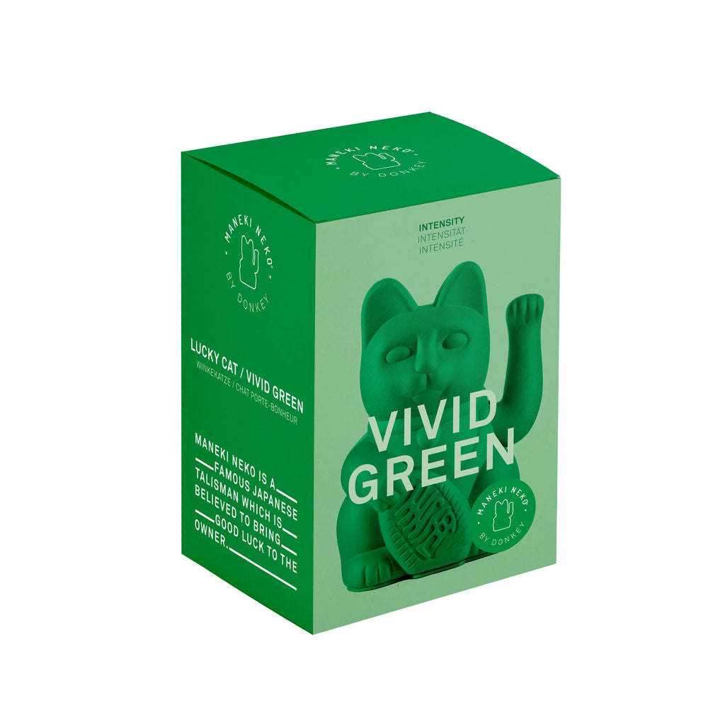 Donkey Products Winkekatze Donkey “Lucky Cat Vivid Green” | Glückskatze in Grün