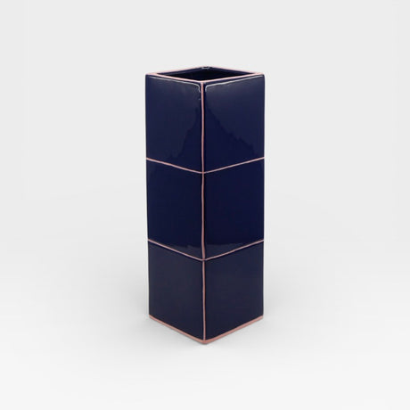 Table Machine Vase “Triple Tile” Blue & Pink | Skulpturales Design | Table Machine