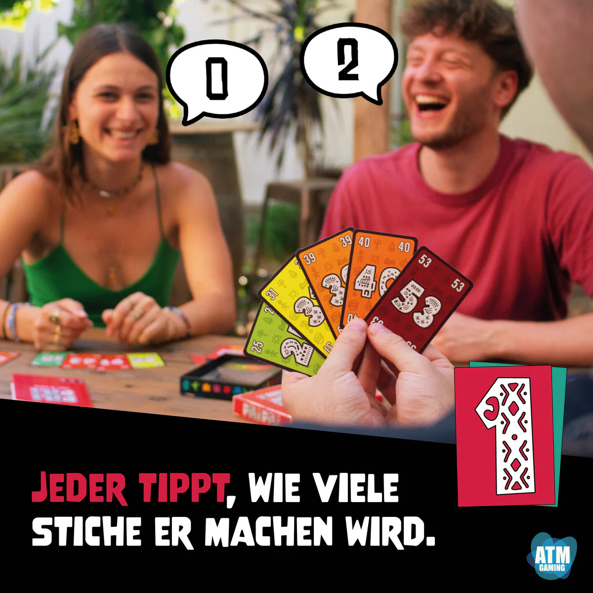ATM Gaming Kartenspiel “Pili Pili” | Verrücktes Zahlenspiel mit Tempo | ATM Gaming
